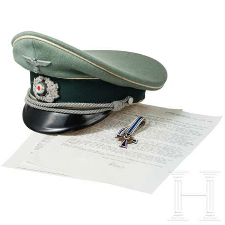 Major Dr. Albert Kissling - persönliche Schirmmütze für Offiziere des Heeres - photo 1