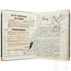 Linienschiff "Schleswig-Holstein" - Logbuch für Hans Fischer, 30.6. - 24.10.1939