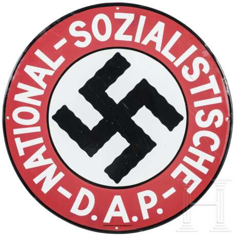Emailleschild "National Sozialistische DAP" - Foto 1