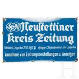 Reklameschild "Neustettiner Kreis Zeitung - Amtliches Organ der NSDAP" - photo 1
