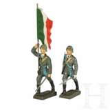 Italienischer Lineol Fahnenträger 5/30 sowie Offizier der Armee 5/370 - Foto 1