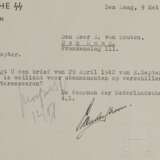 Henk Feldmeijer und Chr. van der Stroom - zwei Dokumente, 1940 und 1942 - photo 1
