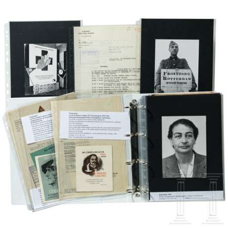 Großes Konvolut Dokumente und Fotos vom NSB, der SS Niederlande, dem Front-Zorg sowie Portraitaufnahmen von Mussert und Seyss-Inquart - photo 1