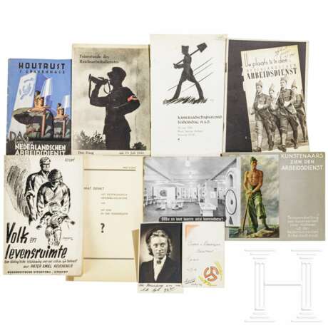 Gruppe Schreiben, Dokumente und Broschüren des NSB, des Nederlandsche Arbeitsdienstes, des Reichsnährstandes und der Landwirtschaft - photo 1
