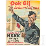 Werbeplakat "Ook Gij behoort bij ons - meldt u bij de NSKK Gruppe Luftwaffe" - фото 1