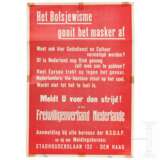Propagandaplakat des Freiwilligenverbandes Niederlande "Het bolsjewisme gooit het masker af" - photo 1