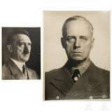 Adolf Hitler und Joachim von Ribbentrop - zwei großformatige Portraitfotos - Foto 1