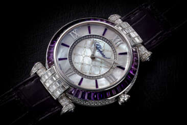 CHOPARD, IMPERIALE JOAILLERIE REF. 384239-1012, A GOLD, DIAMOND AND AMETHYST-SET LADIES WRISTWATCH