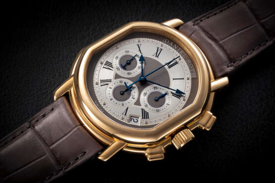 DANIEL ROTH, MASTERS CHRONOGRAPH REF. 247.X.40, AN ATTRACTIVE GOLD CHRONOGRAPH WRISTWATCH - фото 1