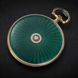 CARTIER PARIS/LONDON, A STUNNING YELLOW GOLD AND ENAMEL POCKETWATCH - photo 2