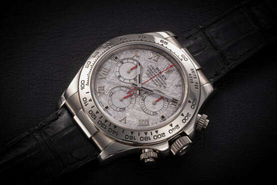 ROLEX, DAYTONA REF. 116519, A GOLD AUTOMATIC CHRONOGRAPH WITH METEORITE DIAL - фото 1