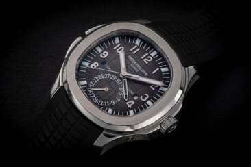 PATEK PHILIPPE, AQUANAUT TRAVEL TIME REF. 5164A-001, A STEEL DUAL TIME AUTOMATIC WRISTWATCH