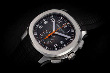 PATEK PHILIPPE AQUANAUT REF. 5968A, A STEEL AUTOMATIC CHRONOGRAPH WRISTWATCH