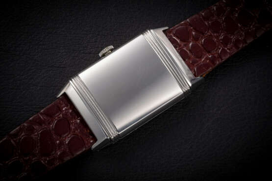 JAEGER-LECOULTRE, REVERSO, A RARE STEEL MANUAL-WINDING WRISTWATCH WITH REVERSIBLE CASE - фото 3