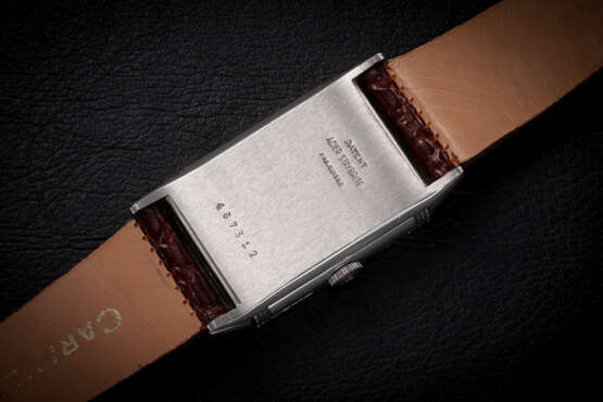 JAEGER-LECOULTRE, REVERSO, A RARE STEEL MANUAL-WINDING WRISTWATCH WITH REVERSIBLE CASE - Foto 4