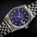 ROLEX, DATEJUST REF. 16234, A STEEL AND GOLD AUTOMATIC WRISTWATCH WITH DIAMOND-SET BLUE VIGNETTE DIAL - photo 1