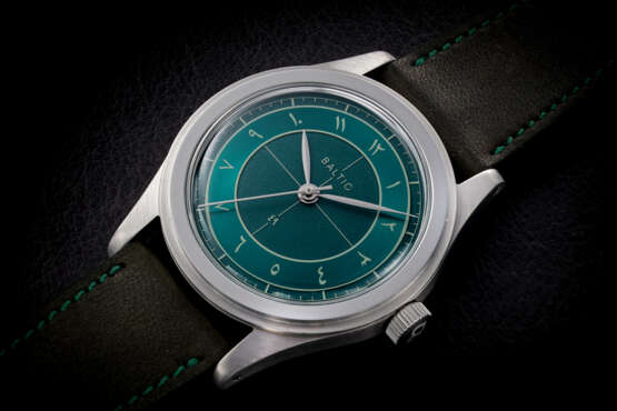 BALTIC x PERPÉTUEL HMS, A STEEL WRISTWATCH WITH ARABIC NUMERALS DIAL - photo 1