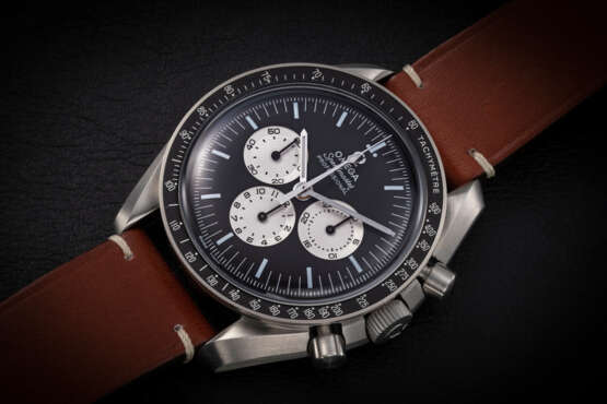 OMEGA, SPEEDMASTER SPEEDY TUESDAY LIMITED EDITION, A STEEL MANUAL-WINDING CHRONOGRAPH - photo 1