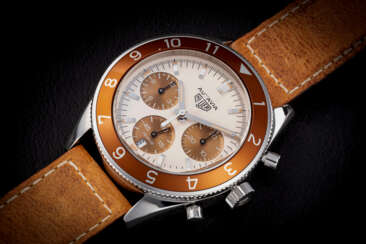 TAG HEUER, AUTAVIA UAE LIMITED EDITION, AN ATTRACTIVE STEEL CHRONOGRAPH WRISTWATCH