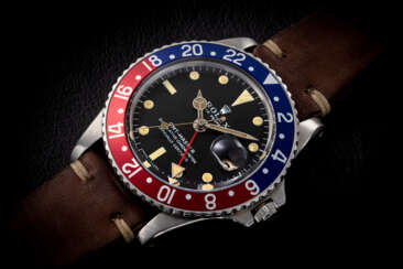 ROLEX, GMT-MASTER REF. 1675 ‘PEPSI’, A STEEL AUTOMATIC WRISTWATCH