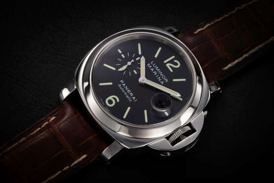 PANERAI, LUMINOR PAM104, A STEEL AUTOMATIC DIVER’S WRISTWATCH - фото 1