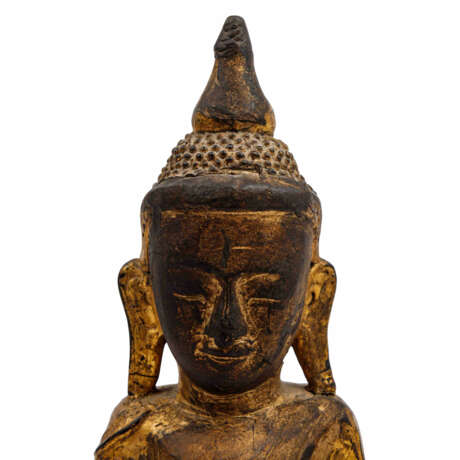 Buddha aus Holz. BAGAN/BURMA, um 1900, - Foto 8