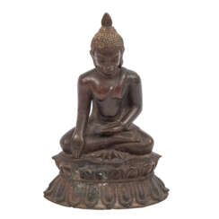 Buddha aus Bronze. RANGUN/BURMA, um 1850,