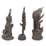3 Figuren aus Bronze, MANDALAY/BURMA: - photo 2