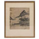Tuschmalerei mit Darstellung einer Landschaft. CHINA, 19. Jh., - фото 2