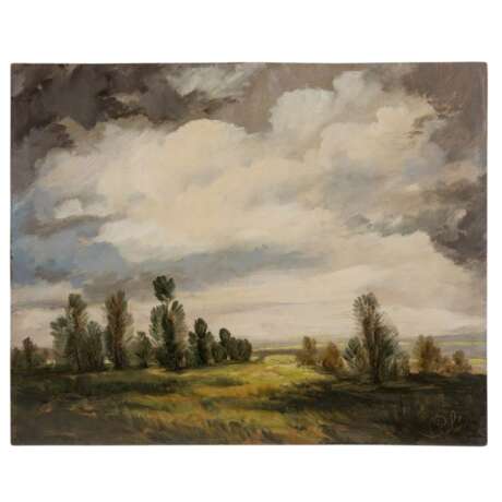 ROLIN, VIKTOR (1887-1942), "Weite Landschaft mit Wacholderheide in Gewitterstimmung", - Foto 2