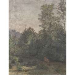 BEROLDINGEN, MARIE Gräfin von (1853-1942), "Rehe im Wald",