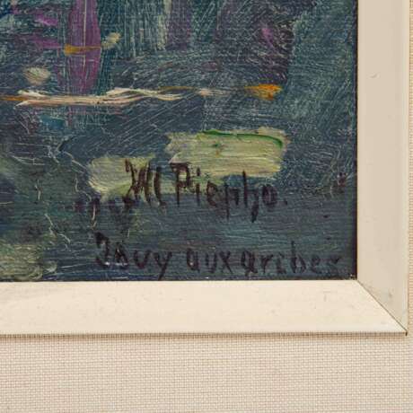 PIEPHO (Maler 20. Jh., Familie des Carl Piepho), "Seeufer mit blühenden Pflanzen", - photo 3