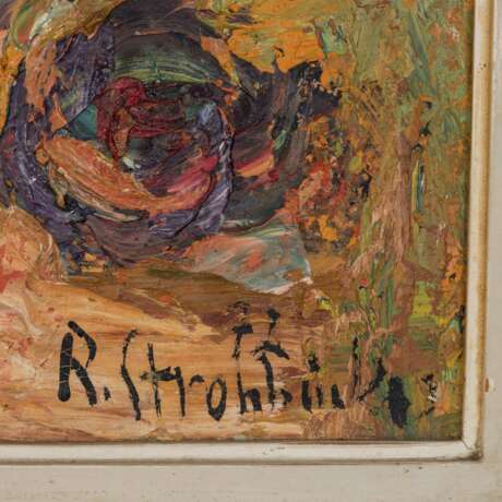 STROHHÄCKER, REINHOLD (1900-1975), "Stilllben mit Sommerblumen in Vase", - Foto 3