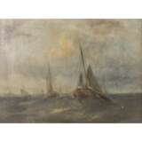 GOVERS, Berend Jakob, ATTRIBUIERT/UMKREIS (1836/43-1917), "Segelschiffe vor der Küste", - photo 1
