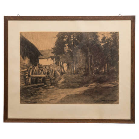 PIEPHO, CARL (1869-1920), "Mühle am Waldrand", - Foto 2
