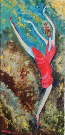 Танец Canvas on the subframe Oil Impressionism Genre art Ukraine 2022 - photo 1