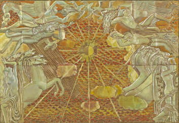 Art Déco-Bildttafel mit mythologischer Szene