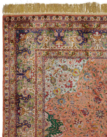 A SILK TABRIZ CARPET - photo 3