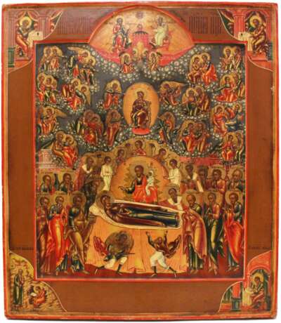 «Икона Успение Богородицы с облачными Апостолами» - фото 1