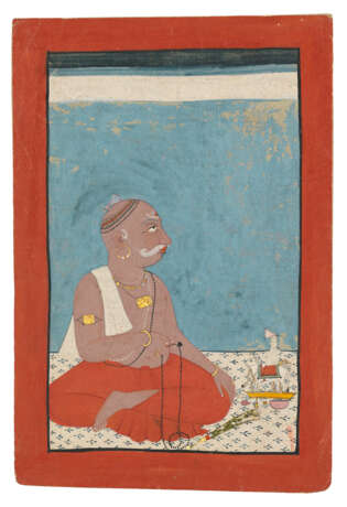 RAJA SIDH SEN OF MANDI (R. 1684-1727) PERFORMING PUJA - фото 1
