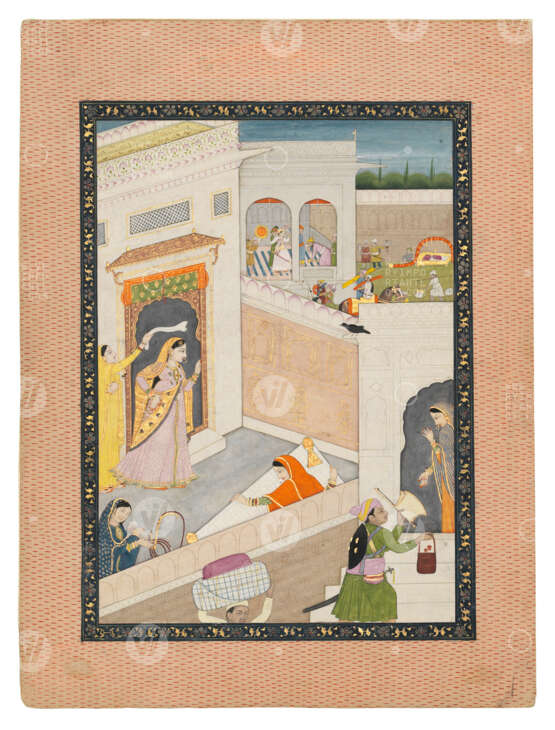 THE NAYIKA WHOSE HUSBAND HAS ARRIVED HOME (NAYIKA AGAMAPATIKA) - Foto