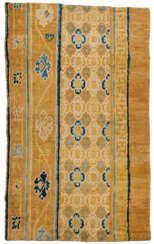 AN IMPERIAL CHINESE CARPET BORDER FRAGMENT