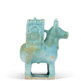 A KASHAN MOULDED POTTERY BULL (GAV) WITH HOWDAH - photo 2