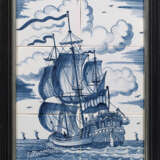 Fliesenbild mit Segelschiff - фото 1