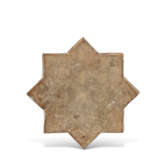 A KASHAN LUSTRE, TURQUOISE AND COBALT-BLUE STAR TILE - photo 2
