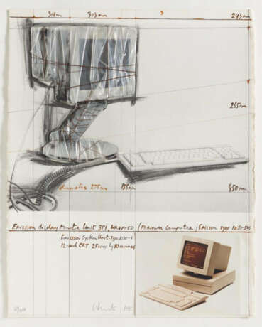 Christo (1935 Gabrovo - 2020 New York). Wrapped Computer - photo 2