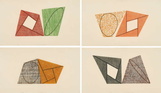 Robert Mangold (1937 North Tonawanda). Series of 4 Woodcuts - photo 2