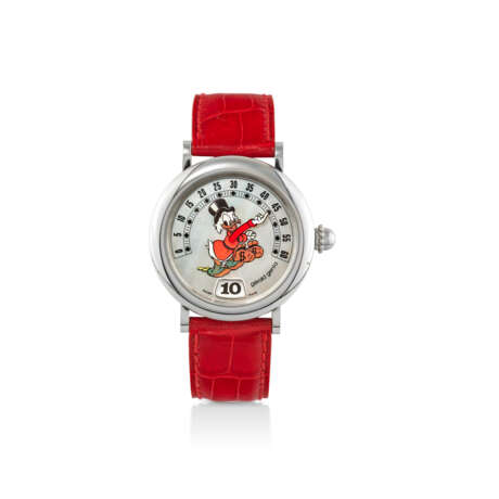 SENZA RISERVA| OROLOGIO 'RETRO SCROOGE MCDUCK' GERALD GENTA IN ACCIAIO, REF. G3632 - Foto 1