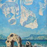 “Coast Chicken Of The Gods” Canvas Oil paint Surrealism Marine 1995 - photo 1