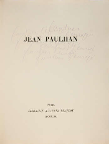 FAUTRIER, Jean et Jean PAULHAN - Foto 3